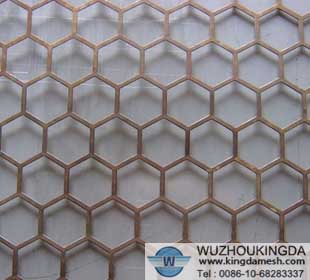 hexagonal perforated sheet metal