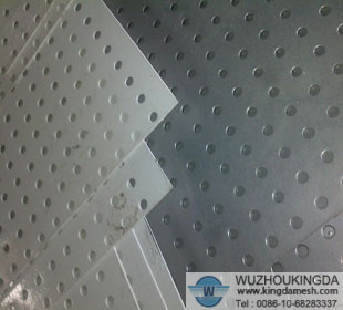 Perforated metal ceiling panels