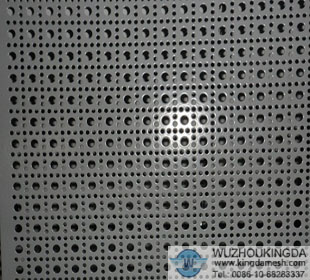 Perforated steel panels