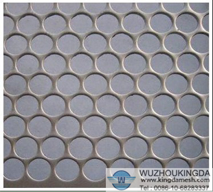 Metal perforated panels