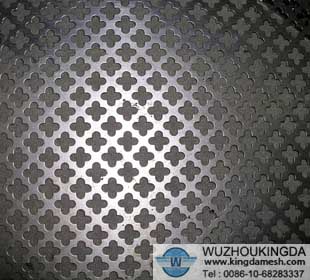 Decorative perforated plate