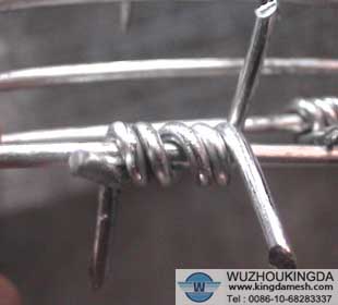 galvanized barbed wire