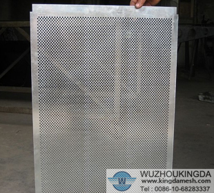 Perforated stainless steel panels