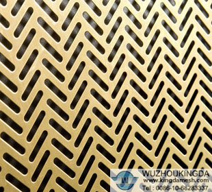 Brass perforated metal
