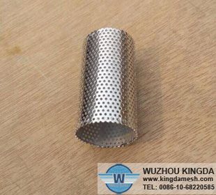 Filter tube perforated metal