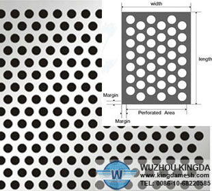 2mm hole size perforated metal