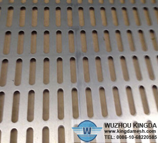 Slotted sheet material