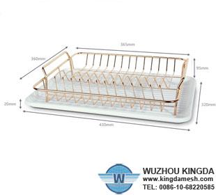 Flat dish drainer tray