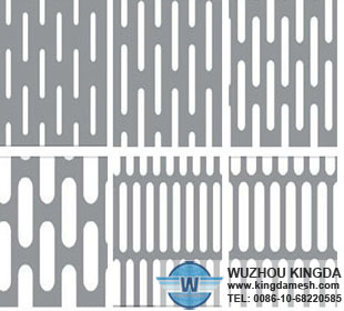 Slotted hole perforated metal sheet