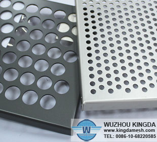 Decorative perforated aluminum sheeting