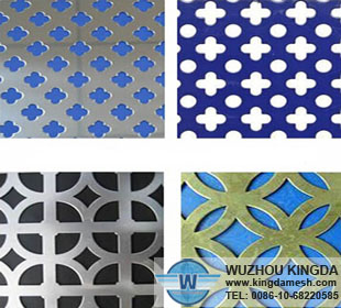 Metal sheets with hole patterns