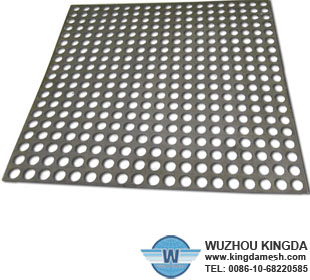 Punched metal mesh