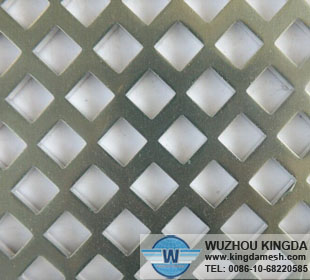 Diamond perforated metal