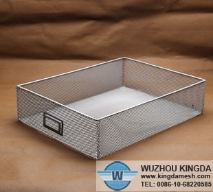 Wire mesh file basket