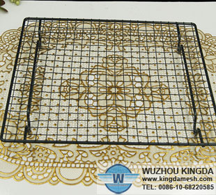 Powder coated wire grids black