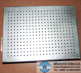 Perforated aluminum security mesh