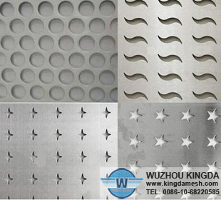 Decorative pierced metal sheets