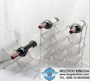 Mesh wine bottle holder