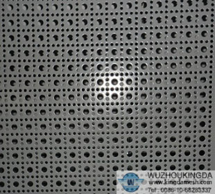 Decorative perforated metal sheet