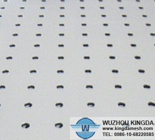 White deluxe perforated cloth