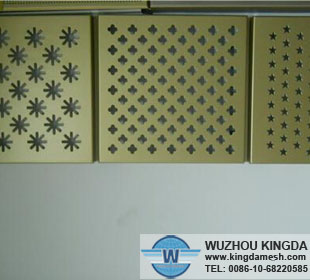 Powder coated perforated aluminum sheet