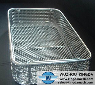 Stainless steel wire square basket