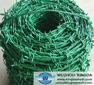 PVC barbed wire mesh