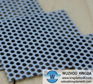 Metal perforated panel