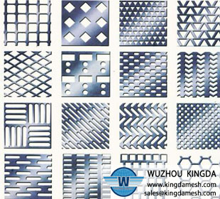 Punched metal sheet