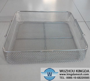 Industrial wire baskets