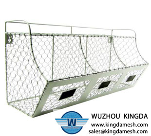 Wire Wall 3 Storage Bin Fruit/Vegetable Basket