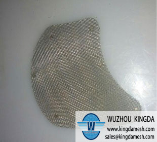 Woven wire filter disc