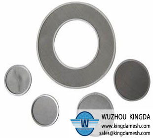 Wire woven filter disc