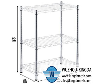 Metal mesh display rack