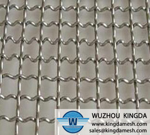 Crimped woven wire screen