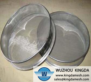 Laboratory metal test sieve