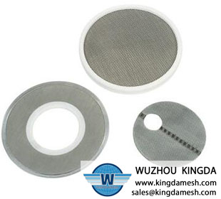 Stainless steel woven filter disc