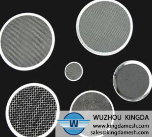 Stainless woven mesh filter disc