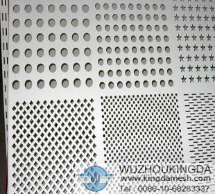 Aluminum plated punched mesh