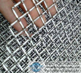 Mine sieving crimped wire mesh