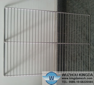 Metal grid wire barbecue rack