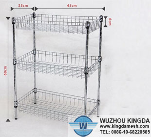 Kitchen wire storage shelf