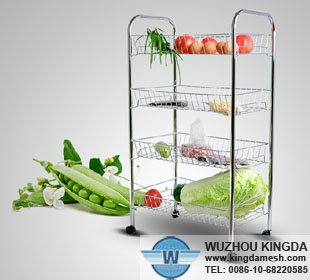 Multifunction metal kitchen wire shelf