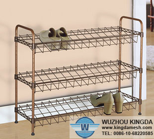 Practical mesh shoe shelf