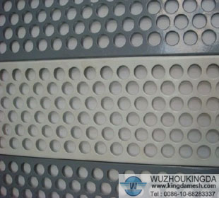 Metal sheet perforated
