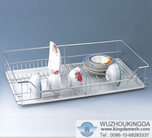 Wire mesh dish rack