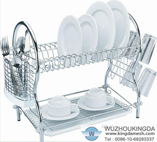 Stainless steel plate rack