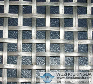 Galvanized crimped wire mesh