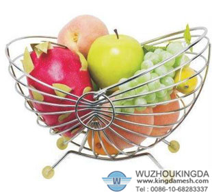 Metal wire fruit basket