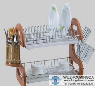 Stainless steel wire cutlery rack